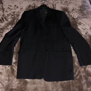 Calvin Klein Black Suit Coat, 44L, Slim Fit
